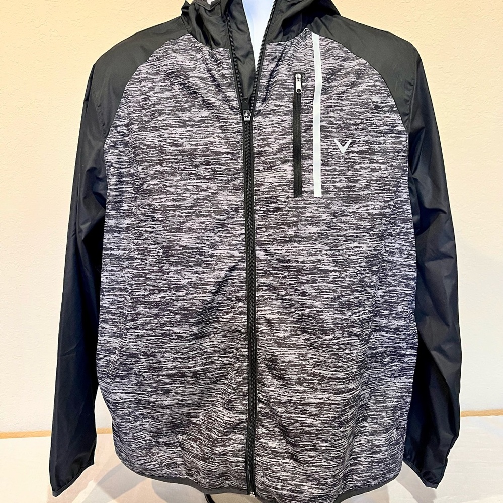 Men’s Callaway Black and Gray Windbreaker Jacket